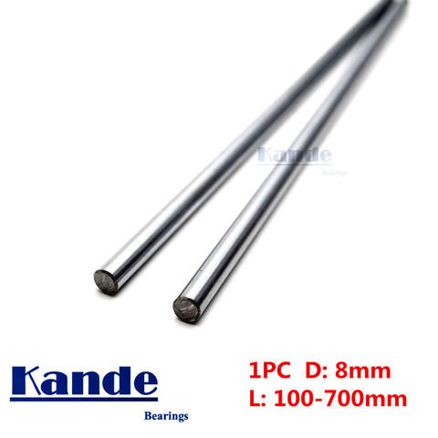Kande Bearings 1pc d: 8mm  3D printer rod shaft 8mm  linear shaft chrome plated rod shaft CNC parts  100mm 100 - 600mm ► Photo 1/6
