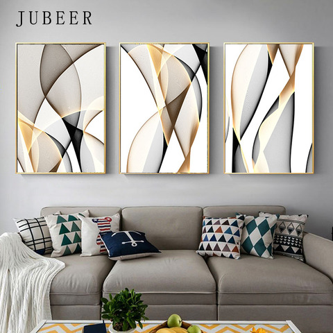 Abstract Painting Poster, Canvas Paintings For Living Room Wall