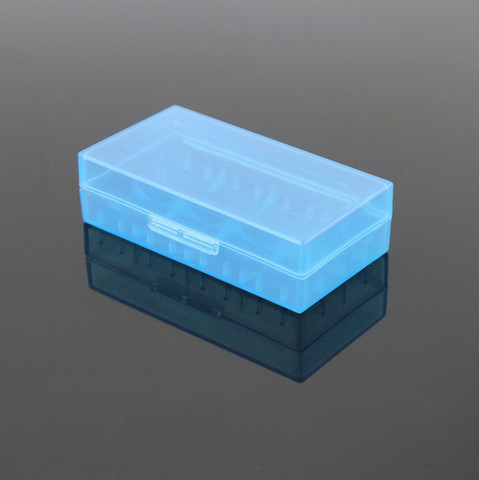 liitokala 2 x 18650 Battery Case Plastic Transparent Hard White Battery Case Holder Storage Box ► Photo 1/1