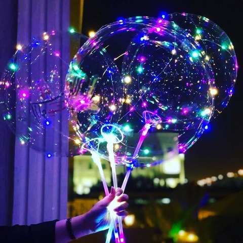 1set 18 24 36inch Led Luminous Balloons 3M LED Air Balloon String Lights  Bubble Helium Balloon Wedding birthday Party Decoration - Price history &  Review, AliExpress Seller - kuchang Party Decoration Store Store
