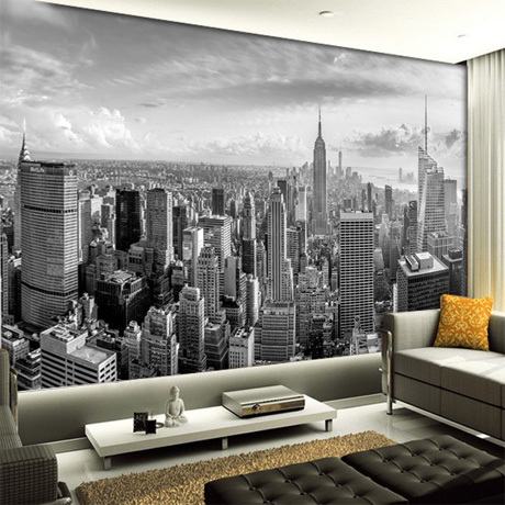 5D Papel Murals New York City Building scenery black&white 3D photo mural  wallpaper for living room background 3d wall mural - Price history & Review  | AliExpress Seller - 8d Wallpaper-market Store |