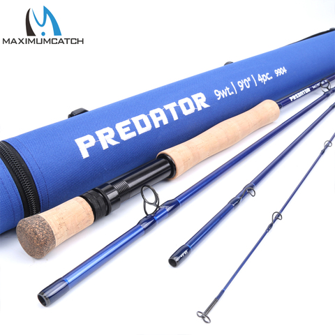Maximumcatch Saltwater Fly Fishing Rod Fast Action 30T Carbon Fiber Fly Rod With Cordura Rod Tube For Fishing Bass Salmon Pike ► Photo 1/6