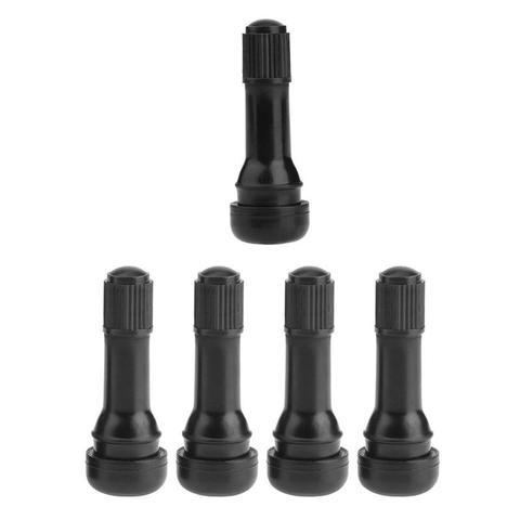 1pc/ 4pcs Black TR438 Snap-in Rubber Tubeless Tire Car Wheel Tyre Valves with Dust Caps Car Styling Accessaries ► Photo 1/6