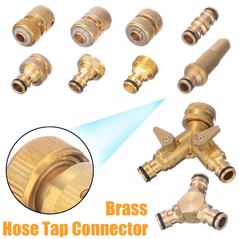 Hose Tap Connector Tool Snap Threaded Garden Water Pipe Adaptor Fitting 13 Types 
