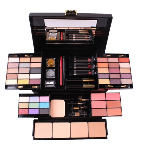 MISS ROSE Professional Makeup Set Box Matte Glitter Eyeshadow Powder Blush Women Multi-functional Palette Cosmetic Case #288903 ► Photo 1/6