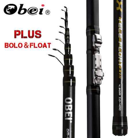 Obei INTENSA Telescopic Portable Bolo Fishing Rod 3.8 4.5 5.2m Travel Ultra Light Spinning Casting float fishing 10-40G pole rod ► Photo 1/6