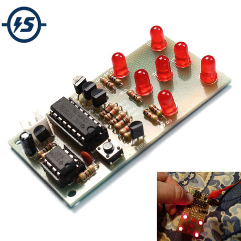 Electronic DIY Kit Dice NE555 CD4017 DIY Kit 5mm Red LEDs 4.5-5V ICSK057A Electronic Fun DIY Kit ► Photo 1/5