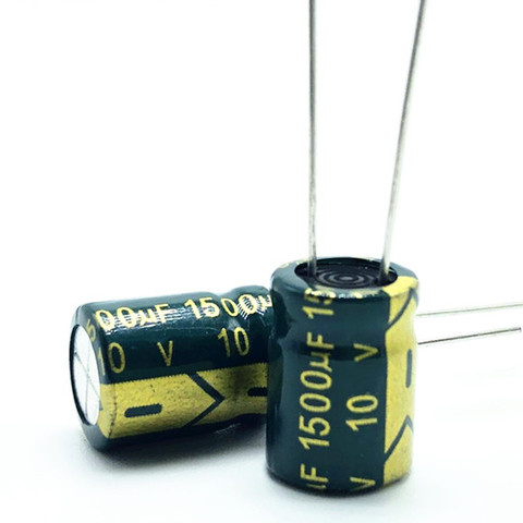 10v 1500UF 10*13 high frequency low impedance aluminum electrolytic capacitor 1500uf 10v 20% ► Photo 1/1