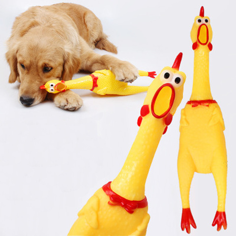 1pc Top Screaming Chicken Squeeze Sound Toy Pets Dog Toys Product Shrilling Decompression Tool Squeak Vent chicken ► Photo 1/4