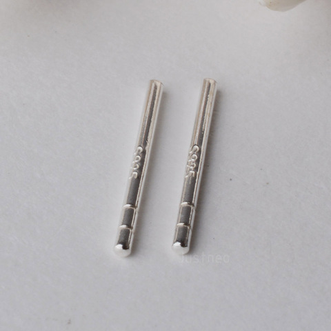 Solid 925 Sterling Silver Earring Studs Pin Ear Post Stem Findings ,1pair ► Photo 1/4