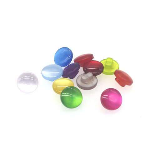 50pcs Acrylic Sewing Buttons Scrapbooking Round Candy 15 Colors Shank 11mm Dia. Costura Botones Decorate bottoni botoes ► Photo 1/6
