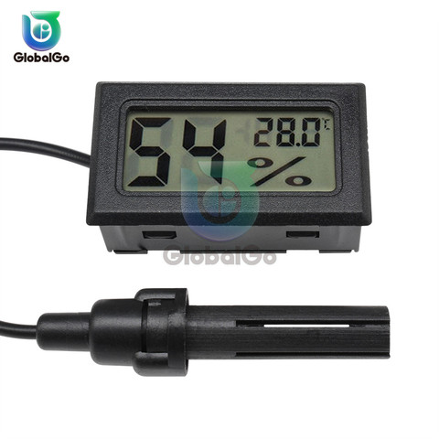 Indoor LCD Electronic Temperature Sensor Humidity Meter Gauge Instruments Cable Mini Digital Thermometer Hygrometer Outdoor ► Photo 1/6