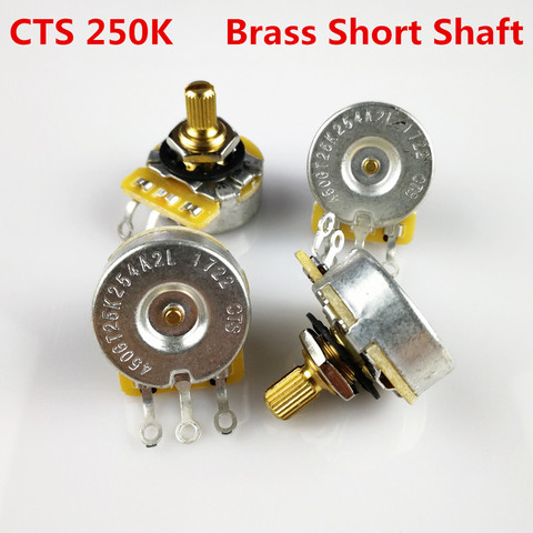 1 Piece CTS 250K Brass Short Bushing Split Shaft Big Audio Potentiometer For Electric Guitar Bass 450GT POT ► Photo 1/4