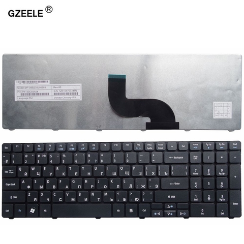 GZEELE  laptop Keyboard for Packard Bell EasyNote TE11 TE11HR TE11-BZ TE11-HC TE11HC TE11HC NE56R10u NE56R11u NE56R12u RU black ► Photo 1/6
