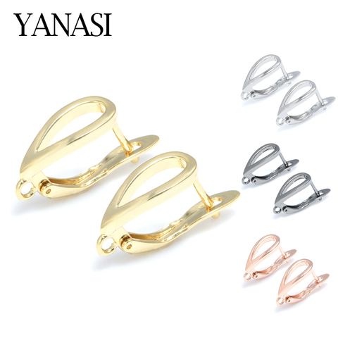 Classic Hoop Earrings Accessories for Jewelry Making Sliver Gold Zircon Copper Earring Hooks Jewellery Making Supplies ► Photo 1/6