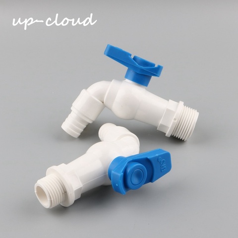 1pc PVC  1/2 3/4 inch Male Thread Tap Valve Connect to 16mm Soft Hose 1/2