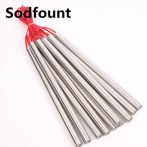 2pcs 10mm x 150mm Heating Element Cartridge Heater AC 220V 300W for Mould Electricity Generation Single head heating tube ► Photo 1/2