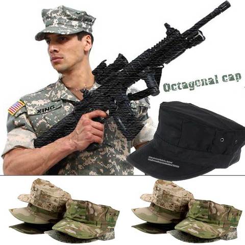 Mens Womens Camouflage Army Hat Camo Military Cadet Combat Fishing