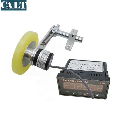 CALT length measuring counter meter with 6 digit indicator Wheel encoder draw wire displacement sensor ► Photo 1/3