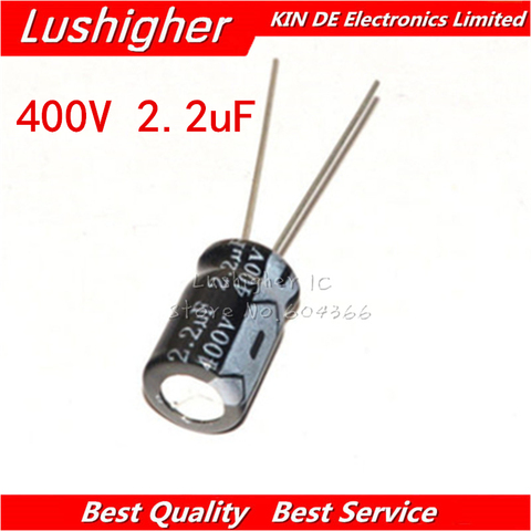 20PCS 400V2.2UF 8*12mm 2.2UF 400V 8x12 mm Aluminum Electrolytic Capacitor DIP ► Photo 1/1