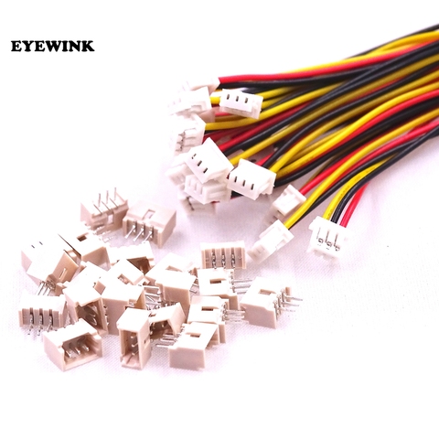 20pcs/set JST Connectors 1.25MM 3-Pin Connector with Wires Cables 100MM for Circuit Board Wholesale ► Photo 1/1