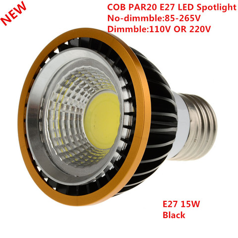 1pcs Newest PAR20 COB dimmable E27 LED Spot Light 15W par20 Bulb Lamp Warm White/Cool White/Pure White Spot Downlight Lighting ► Photo 1/5