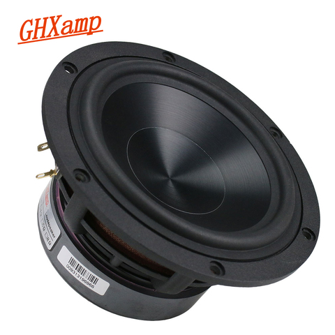 GHXAMP 5.25 Inch Bass Speaker 60W Woofer Unit HiFi Aluminum Ceramic Black Diamond Cast Booksheft Home Theater 55HZ-3.2KHz 4OHM ► Photo 1/6