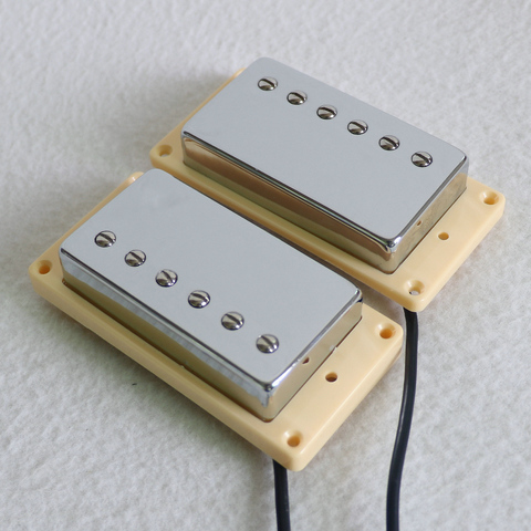 Sell N&B 1 SET Alnico 2 Chrome cover humbucker lp guitar pickup with rings ► Photo 1/6