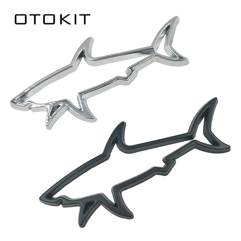 3D Metal Car Styling Sticker Hollow Fish Shark Emblem Badge Decals Automobiles Motorcycle Computer Fuel Cap Accessories ► Photo 1/6