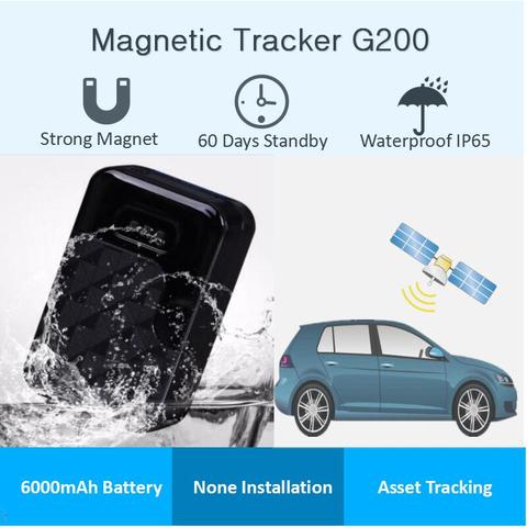 Wireless Car GPS Tracker G200 Super Magnet WaterProof Vehicle GPRS Locator Device 60 Days Standby Real-time Online App Tracking ► Photo 1/6