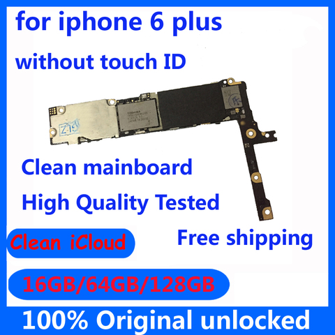 Clean icloud motherboard for iphone 6 plus 6p 16gb 64gb 128gb IOS System mainboard without touch ID Top quality logic board ► Photo 1/6