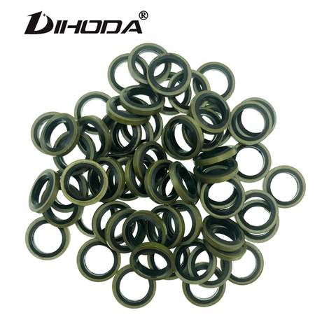 M10 Banjo Bolt Oil Drain Screw Sealing Washer gaskets 1set /40 pcs for Motorcycle Hydraulic clutch Brake Pump Brake Hose Caliper ► Photo 1/2