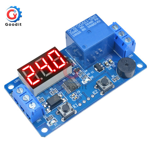 DC 12V Timer Cycle Relay Digital LED Delay Timer Relay Board Control Switch Trigger Programmable Module for Car Auto with Buzzer ► Photo 1/6