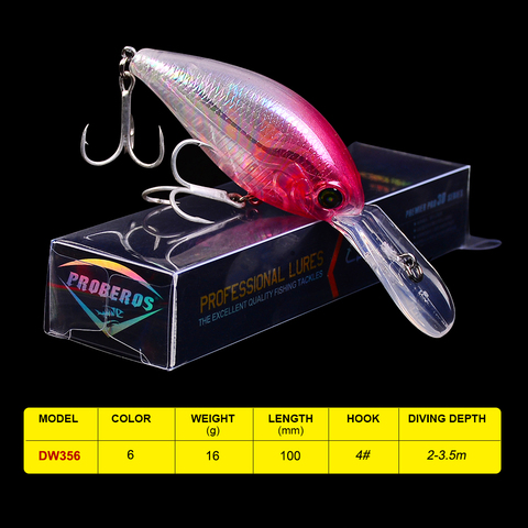 New Arrival Comdaba 1pc 16g-0.56oz 6 color Crank Baits Fishing 10cm-3.94