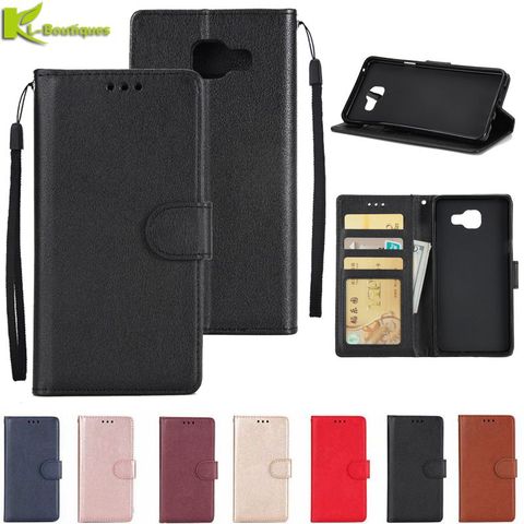 for Samsung Galaxy A5 2017 Leather Case on for Samsung A3 A5 A7 2017 2016 Cover Classic Style Flip Wallet Phone Cases Women Men ► Photo 1/6