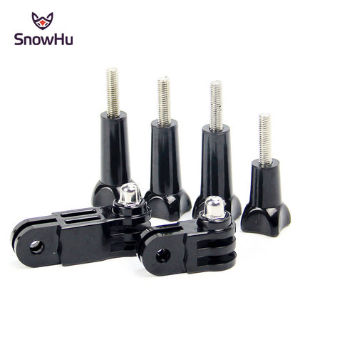 SnowHu for Gopro accessories Pivot Arm Assembly Extension + 4 x thumb knob for go pro Hero 9 8 7 6 5 4 for xiaomi yi 4K GP05 ► Photo 1/6