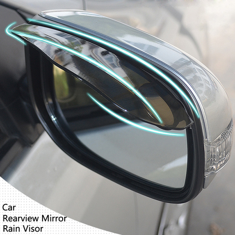 Car rearview mirror rain Eyebrow Shield Water Guard For Toyota Corolla RAV4 Camry Prado Avensis Yaris Hilux Prius Land Cruiser ► Photo 1/6