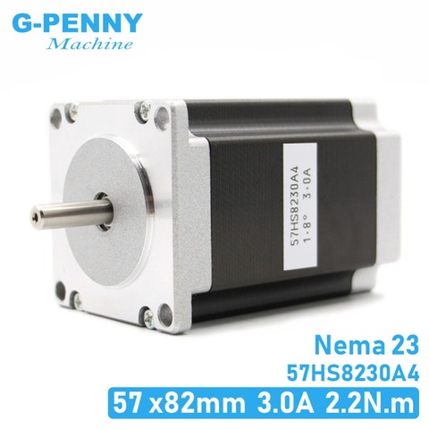 NEMA 23 CNC Stepper motor 57x82mm 3A 2.2N.m 315Oz-in Nema23 CNC Router Engraving milling  machine  3D printer High Quality ► Photo 1/6