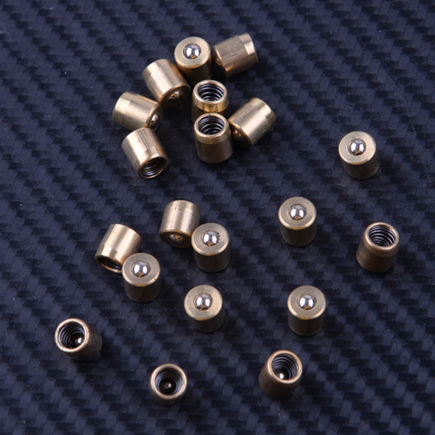 LETAOSK 20pcs 0.6x0.6cm Brass Push Button Press Fit For Ball Oiler Nipple Hit & Miss Engine Motor Lathe Mill ► Photo 1/2