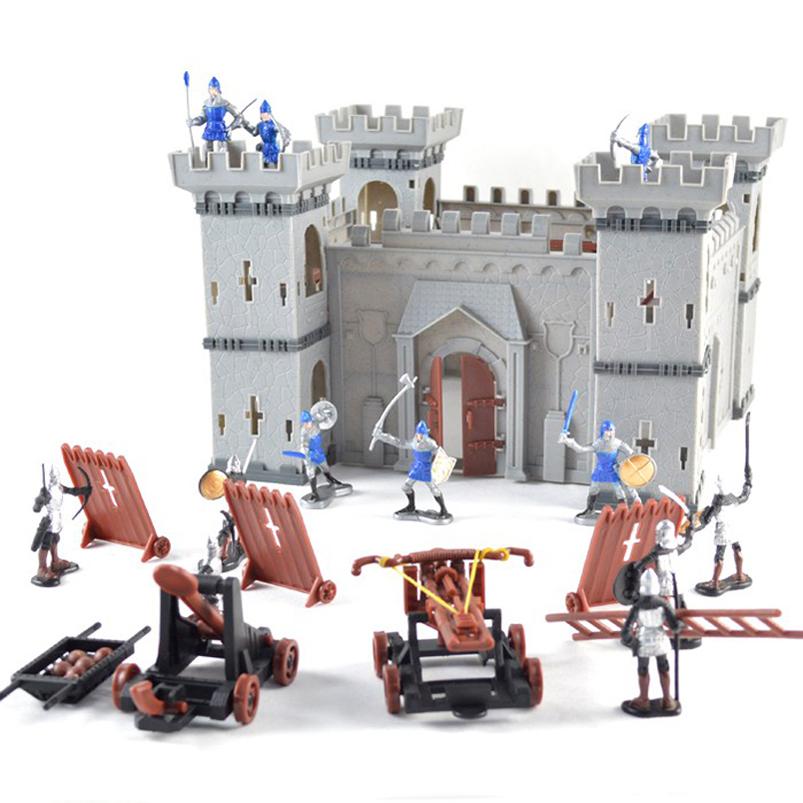 686pcs Medieval Knight Castle Building Blocks Action DIY Figure Toys Gift Kids 