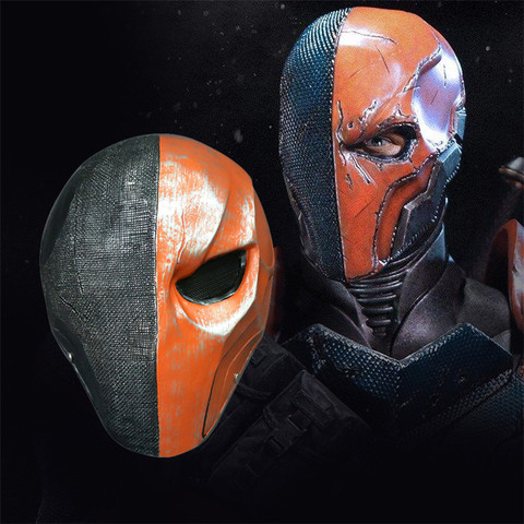 Takerlama Orange Deathstroke Mask Helmet Full Face PVC Assassin Deathstroke Terminator Slade Joseph Wilson Cosplay Mask Props ► Photo 1/1