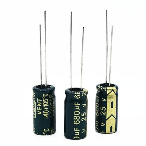 30pcs/lot 25V 680UF 8*16 high-frequency low-impedance high frequency low impedance aluminum electrolytic capacitor 680uf 25v 20% ► Photo 1/1