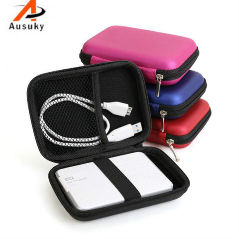 A Ausuky Case Cover For Cable Pouch 2.5 inch Power Bank USB External HDD Hard Disk Drive Protect Protector Bag 25 ► Photo 1/1