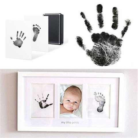 Environmental-friendly Baby Care Non-Toxic Baby Handprint Footprint Imprint Kit Baby Souvenirs Casting Newborn Footprint inkpad ► Photo 1/6