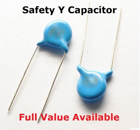 20PCS 400VAC 250VAC 471M 222M 472M 102M 103M Safety Y Capacitor 1NF 2.2NF 4.7NF 10NF 0.0022UF 0.0047UF 0.001UF 470P 470PF 1000PF ► Photo 1/1