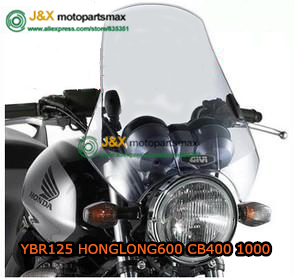 UNIVERSAL WINDSCREENS WINDSHIELD FOR 95% MOTORCYCLE ,FOR CB400 BWS125 150 XJR400 HONGLONG300 HONGLONG600 ► Photo 1/6
