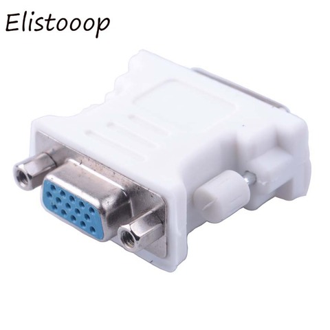 Elistooop DVI-I 24+5 Pin DVI to VGA Male to Female  Video Converter Adapter for PC laptop ► Photo 1/2