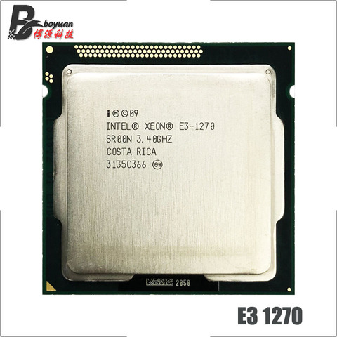 Intel Xeon E3-1270 E3 1270 3.4 GHz Quad-Core CPU Processor 8M 80W LGA 1155 ► Photo 1/1