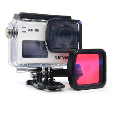SJCAM SJ8 Waterproof Case /Shell Lens cap Housing filter/Diving UV/CPL/Red Cover for Sj8 Pro/Plus/Air Action Camera Accessories ► Photo 1/6