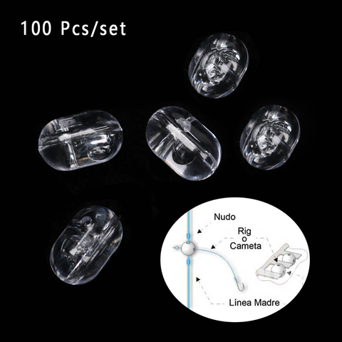 100 PCs Transparent Fishing Cross Beads Plastic Light Weight Floats Balls Double Pearl Glowing Ball Carp Fishing Ocean Boat Tool ► Photo 1/6